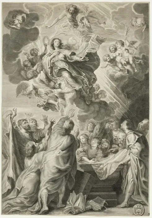 Framed Print : Assumption of the Virgin, n.d. Creator: Antoine Masson Framed Print : Assumption of the Virgin, n.d. Creator: Antoine Masson