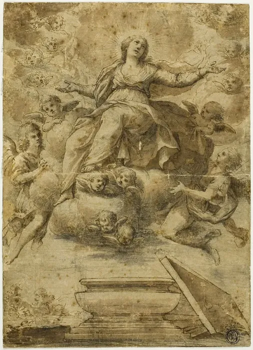 Framed Print : Assumption of the Virgin, n.d. Creator: School of Carlo Maratti Italian, 1612-1666 Framed Print : Assumption of the Virgin, n.d. Creator: School of Carlo Maratti Italian, 1612-1666