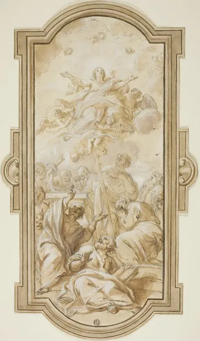 Framed Print : Assumption of the Virgin, n.d. Creators: Giacinto Calandrucci, Virgin Mary Framed Print : Assumption of the Virgin, n.d. Creators: Giacinto Calandrucci, Virgin Mary