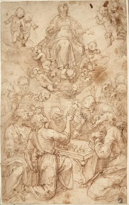Framed Print : Assumption of the Virgin, n.d. Creators: Guglielmo Caccia, Marcello Venusti Framed Print : Assumption of the Virgin, n.d. Creators: Guglielmo Caccia, Marcello Venusti