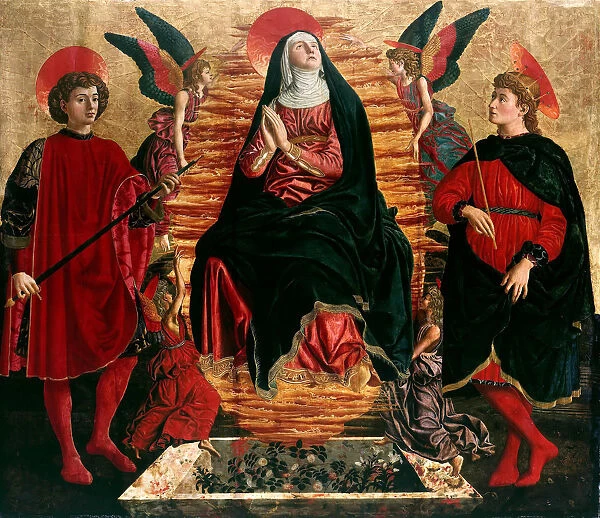 Assumption of the Virgin with Saints Julian and Minias, 1449-1450. Artist: Andrea del Castagno (c. 1418-1457)