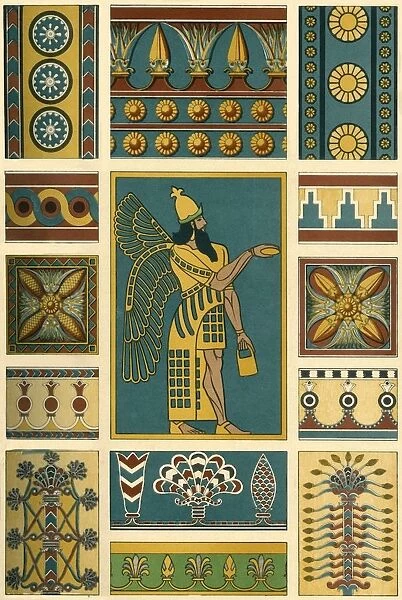 Assyrian decoration, (1898). Creator: Unknown