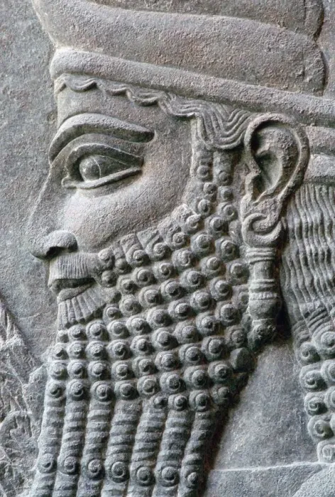 Framed Print : Assyrian relief of a genie protector from the palace of Sargon II at Khorsabad Framed Print : Assyrian relief of a genie protector from the palace of Sargon II at Khorsabad
