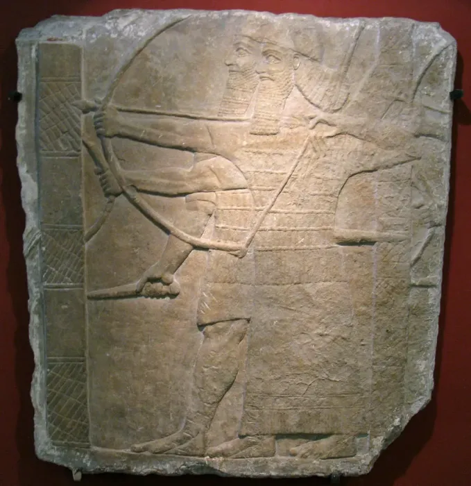 Framed Print : Assyrian warriors, 8th century BC Framed Print : Assyrian warriors, 8th century BC