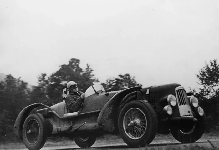 Framed Print : Aston Martin DB1 at Spa 1948, Horsfall-Johnson. Creator: Unknown Framed Print : Aston Martin DB1 at Spa 1948, Horsfall-Johnson. Creator: Unknown