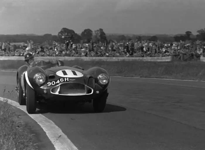 Framed Print : Aston Martin DB3S, Peter Blond, Goodwood 1957. Creator: Unknown Framed Print : Aston Martin DB3S, Peter Blond, Goodwood 1957. Creator: Unknown