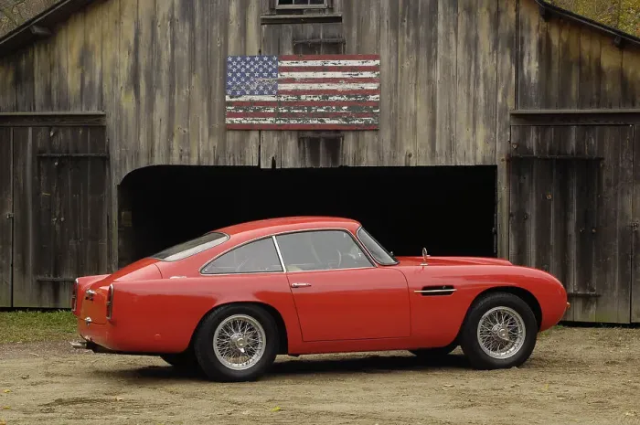 Framed Print : Aston Martin DB4 GT by Touring 1960. Artist: Simon Clay