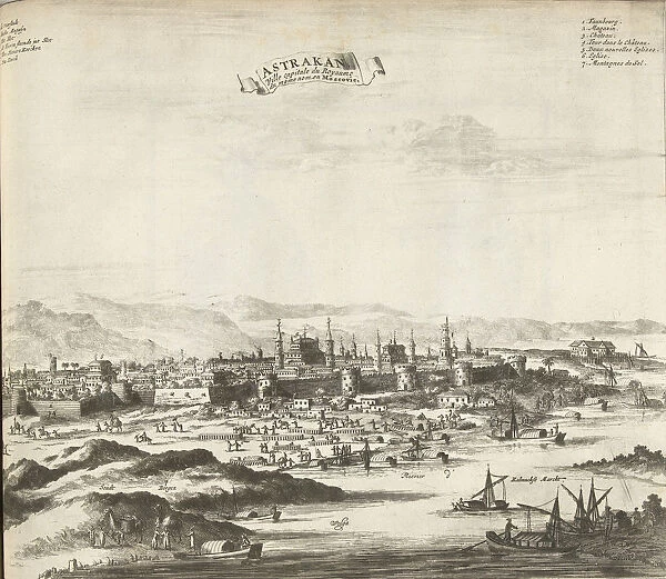 Astrakhan, 1726. Artist: Aa, Pieter van der (1659-1733)