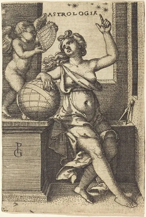 Framed Print : Astrology. Creator: Georg Pencz Framed Print : Astrology. Creator: Georg Pencz