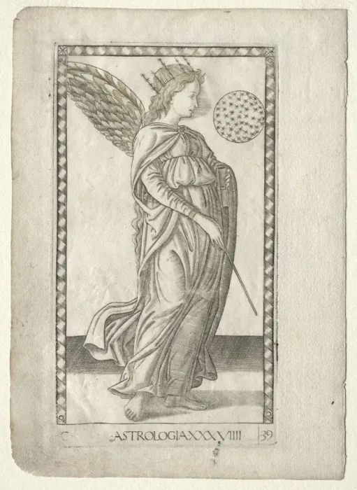 Framed Print : Astrology (from the Tarocchi, series C: Liberal Arts, #29), before 1467 Framed Print : Astrology (from the Tarocchi, series C: Liberal Arts, #29), before 1467