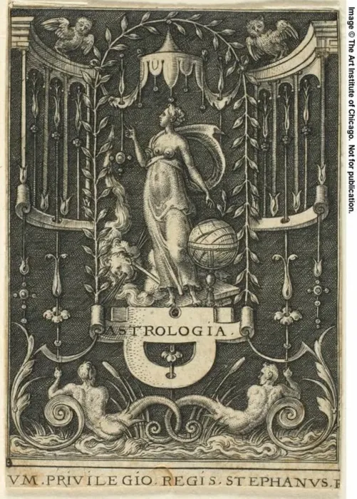 Framed Print : Astrology, n. d. Creator: Etienne Delaune Framed Print : Astrology, n. d. Creator: Etienne Delaune