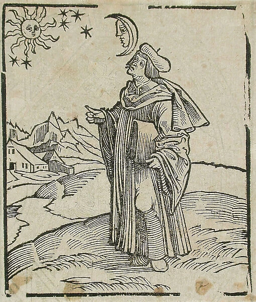 An Astronomer (or Aristotle, or Euclidarius), Printed 1540. Creator: Unknown