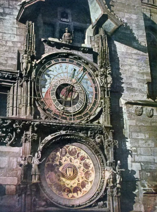 Framed Print : Astronomical clock, Old Town Hall, Prague, Czech Republic, 1943 Framed Print : Astronomical clock, Old Town Hall, Prague, Czech Republic, 1943