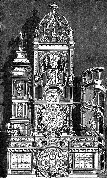 Astronomical clock of Strasbourg Cathedral, 1573, (1870)