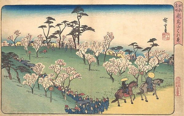 Asukayama Hanami. Creator: Ando Hiroshige