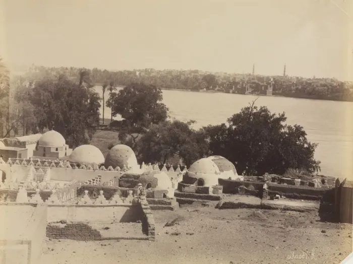 Framed Print : Asyut, View from the Mountain, c. 1870s -1880. Creator: Antonio Beato (British, c Framed Print : Asyut, View from the Mountain, c. 1870s -1880. Creator: Antonio Beato (British, c
