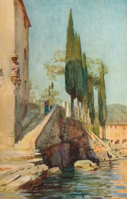 Framed Print : At. S. Michele, Rapallo, c1910, (1912). Artist: Walter Frederick Roofe Tyndale Framed Print : At. S. Michele, Rapallo, c1910, (1912). Artist: Walter Frederick Roofe Tyndale