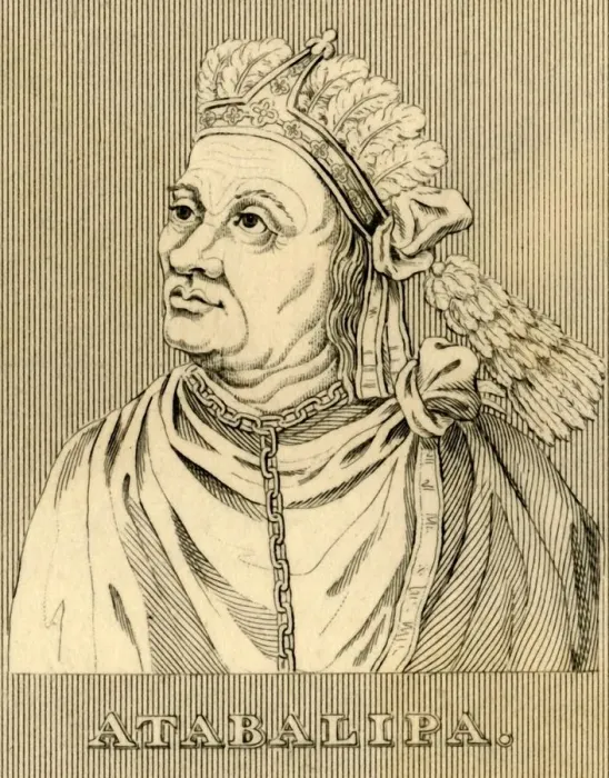 Framed Print : Atabalipa, (c1502-1533), 1830. Creator: Unknown Framed Print : Atabalipa, (c1502-1533), 1830. Creator: Unknown