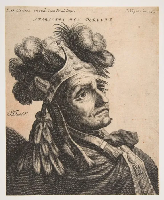 Framed Print : Atabalipa, Roi du Perou, ca. 1634-37. Creator: Jerome David Framed Print : Atabalipa, Roi du Perou, ca. 1634-37. Creator: Jerome David