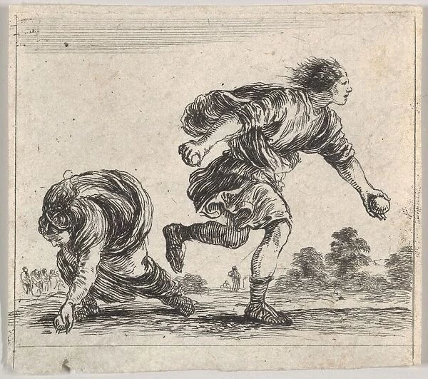Atalanta and Hippomenes, from Game of Mythology (Jeu de la Mythologie), 1644