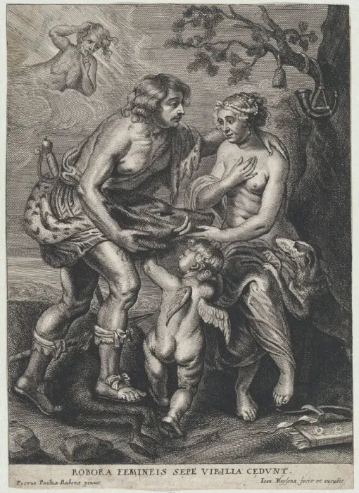 Framed Print : Atalanta and Meleager, ca. 1640-70. Creator: Joannes Meyssens Framed Print : Atalanta and Meleager, ca. 1640-70. Creator: Joannes Meyssens