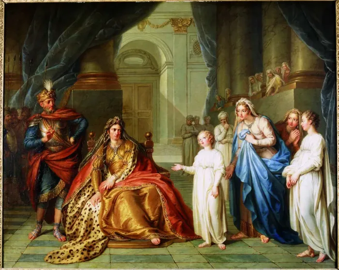 Framed Print : Athaliah and Jehoash, 1741. Creator: Coypel, Charles-Antoine (1694-1752) Framed Print : Athaliah and Jehoash, 1741. Creator: Coypel, Charles-Antoine (1694-1752)