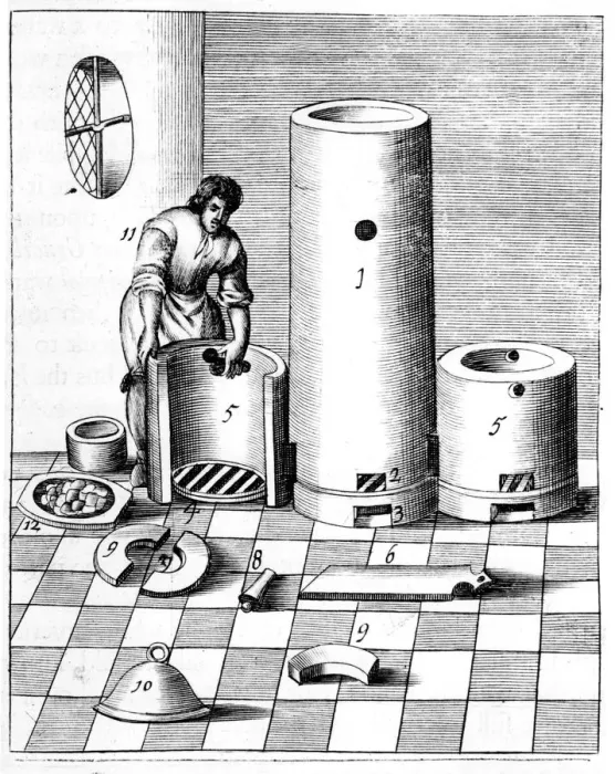 Framed Print : Athanor or Slow Harry, a self-feeding furnace maintaining a constant temperature, 1683 Framed Print : Athanor or Slow Harry, a self-feeding furnace maintaining a constant temperature, 1683