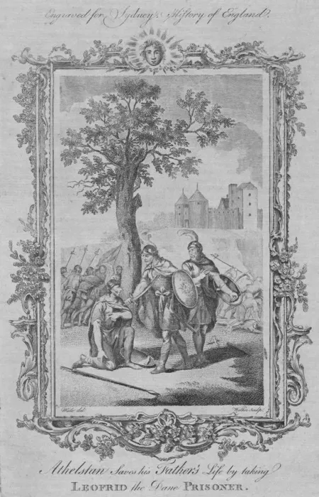 Framed Print : Athelstan saves his Fathers life by taking Leofrid the Dane Prisoner, 1773. Creator Framed Print : Athelstan saves his Fathers life by taking Leofrid the Dane Prisoner, 1773. Creator