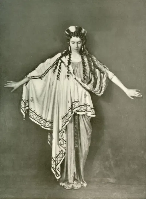 Framed Print : An Athenian Woman of Fashion (B. C. 600-468), 1924. Creator: Herbert Norris Framed Print : An Athenian Woman of Fashion (B. C. 600-468), 1924. Creator: Herbert Norris