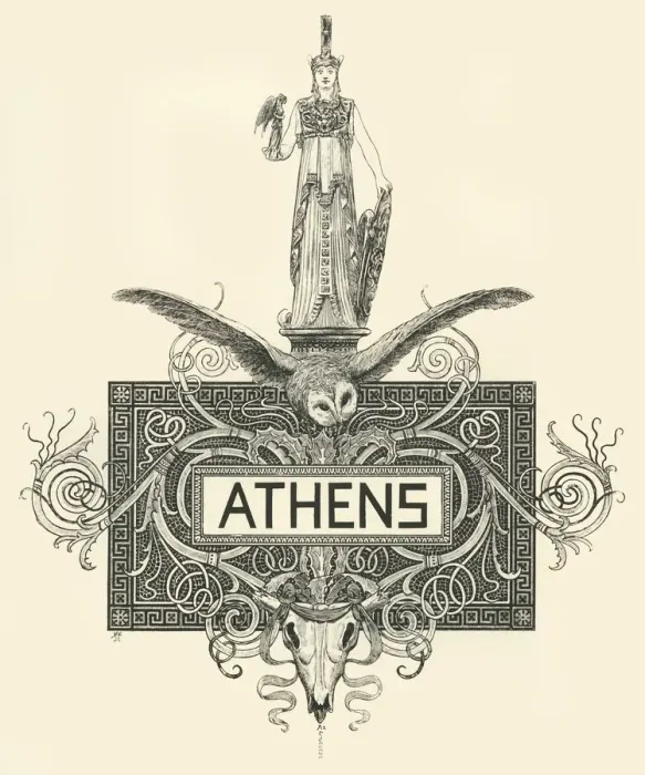 Framed Print : Athens, late 19th-early 20th century. Creator: Unknown Framed Print : Athens, late 19th-early 20th century. Creator: Unknown