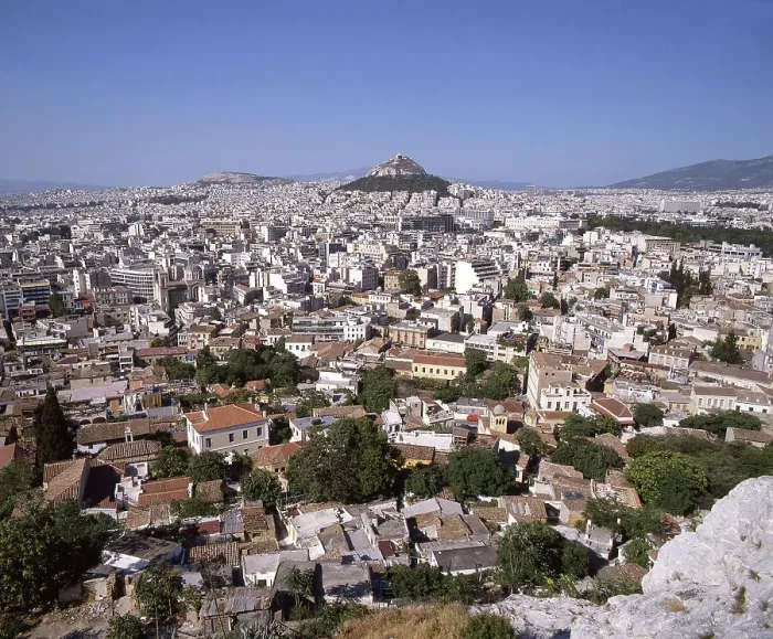 Framed Print : Athens and Mt Likavittos, Greece, 2018. Creator: Ethel Davies Framed Print : Athens and Mt Likavittos, Greece, 2018. Creator: Ethel Davies