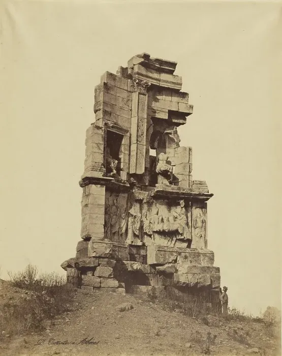 Framed Print : Athens - Philopappos monument, 1865. Creator: Konstantinos Dimitriou Framed Print : Athens - Philopappos monument, 1865. Creator: Konstantinos Dimitriou