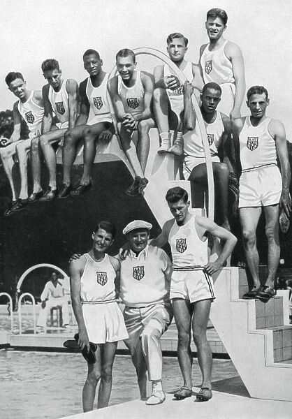 Athletes at the US Olympic Trials, 1932, (1936)