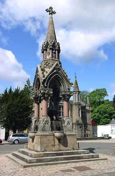 The Atholl Memorial Fountain, Dunkeld, Perthshire, Scotland