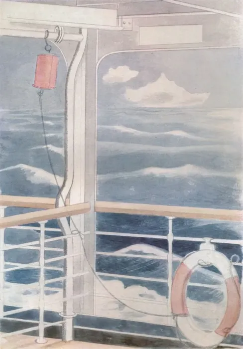 Framed Print : Atlantic, c20th century (1932). Artist: Paul Nash Framed Print : Atlantic, c20th century (1932). Artist: Paul Nash
