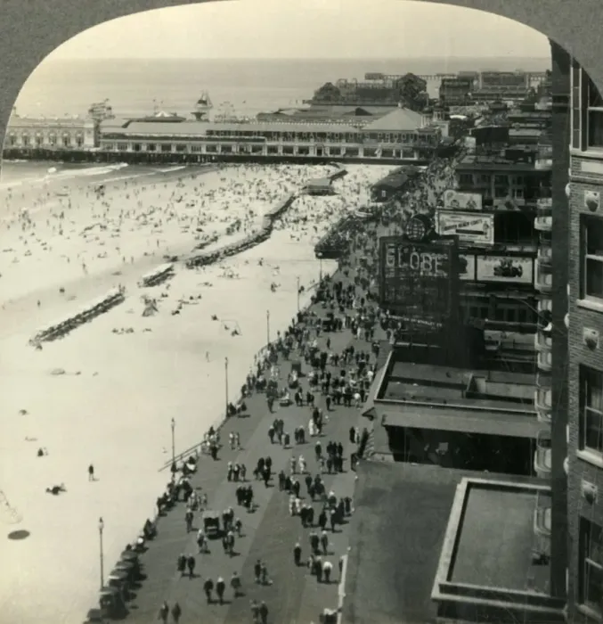 Framed Print : Atlantic City, N. J. Americas Foremost Seaside Resort - the Boardwalk and Steel Framed Print : Atlantic City, N. J. Americas Foremost Seaside Resort - the Boardwalk and Steel
