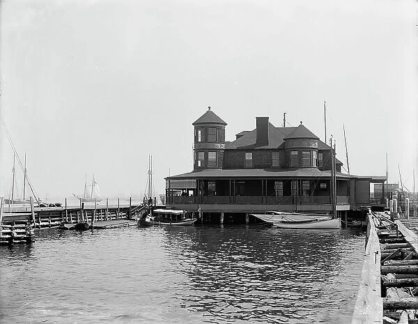 Atlantic Yacht Club House, Bay Ridge, between 1880 and 1930. Creator: Unknown