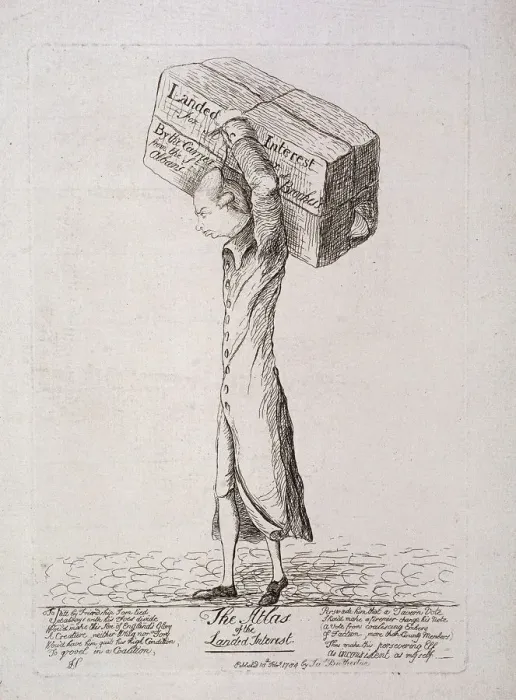 Framed Print : The Atlas of the Landed Interest, 1784