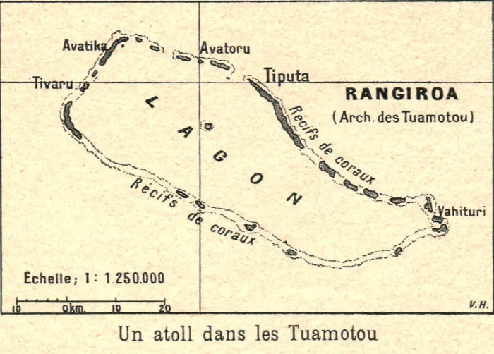 Framed Print : Un atoll dans les Tuamotou; Les Terres Du Pacifique, 1914. Creator: Unknown Framed Print : Un atoll dans les Tuamotou; Les Terres Du Pacifique, 1914. Creator: Unknown