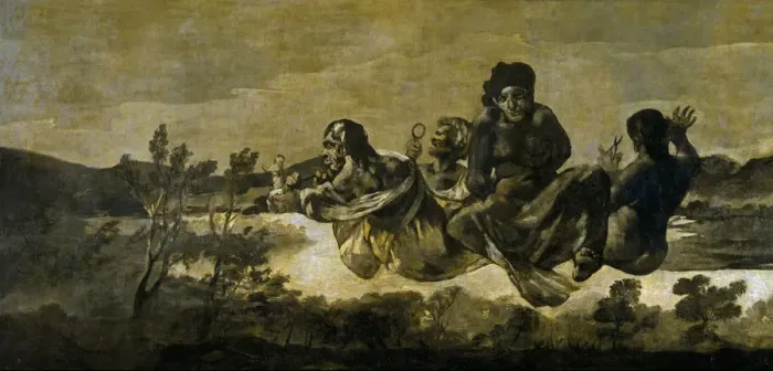 Framed Print : Atropos (The Fates). Artist: Goya, Francisco, de (1746-1828) Framed Print : Atropos (The Fates). Artist: Goya, Francisco, de (1746-1828)