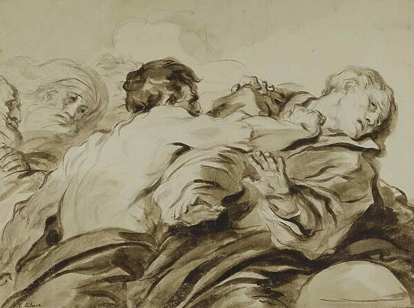 The attack, 1770. Creator: Fragonard, Jean Honore (1732-1806)