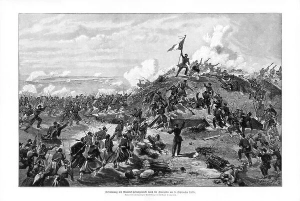 The Attack on the Malakoff, (8th September 1855), 1900. Artist: William Simpson