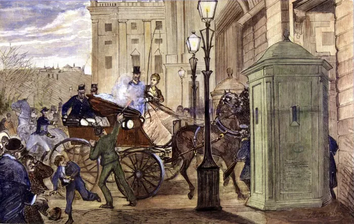 Framed Print : Attempt terrorist on entering the Palace, 30th of December of 1879 to Alfonso XII Framed Print : Attempt terrorist on entering the Palace, 30th of December of 1879 to Alfonso XII