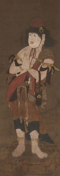 Attendant of Fudo Myoo, 14th century. Creators: Ryushu Shutaku, Unknown