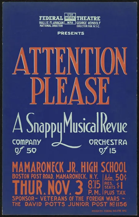 Framed Print : Attention Please, Mamaroneck, NY, [193-]. Creator: Unknown