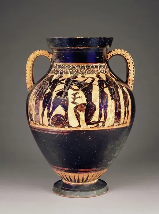 Framed Print : Attic Black-Figure Amphora, 550-540 BC. Creator: Lydos Framed Print : Attic Black-Figure Amphora, 550-540 BC. Creator: Lydos