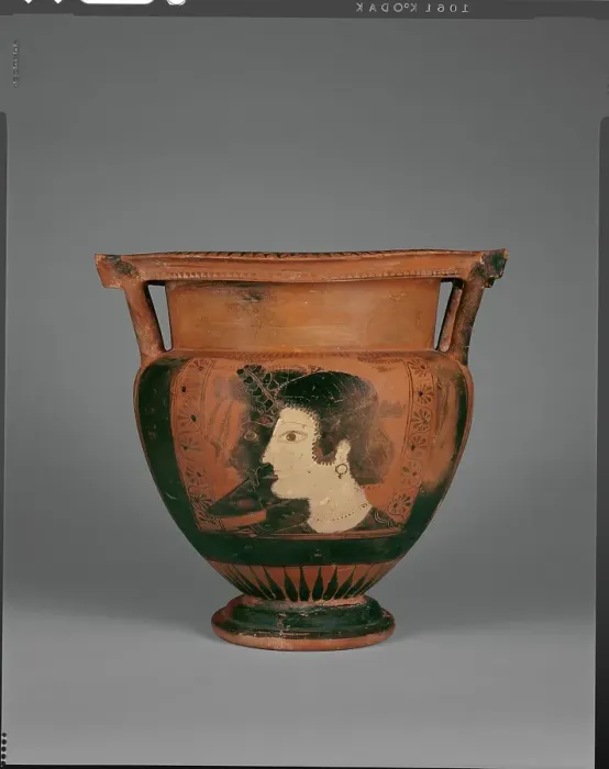 Framed Print : Attic Black-Figure Column Krater, about 530 BC. Creator: Painter of Louvre F311 Framed Print : Attic Black-Figure Column Krater, about 530 BC. Creator: Painter of Louvre F311