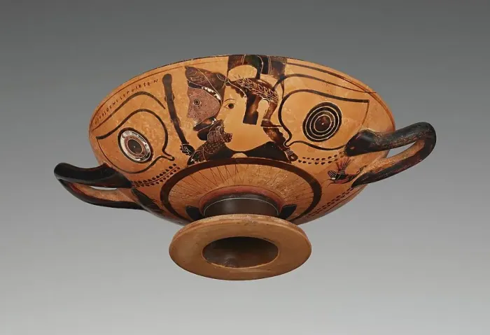 Framed Print : Attic Black-Figure Eye Cup, about 530 BC. Creators: Villa Giulia Painter, Nikosthenes Framed Print : Attic Black-Figure Eye Cup, about 530 BC. Creators: Villa Giulia Painter, Nikosthenes