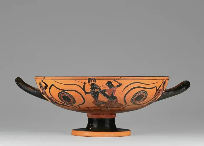 Framed Print : Attic Black-Figure Eye Cup, 550-530 BC. Creator: Unknown Framed Print : Attic Black-Figure Eye Cup, 550-530 BC. Creator: Unknown