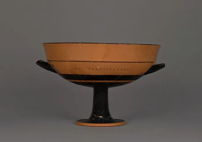 Framed Print : Attic Black-Figure Little Master Lip Cup, about 540 BC. Creator: Tleson Painter Framed Print : Attic Black-Figure Little Master Lip Cup, about 540 BC. Creator: Tleson Painter